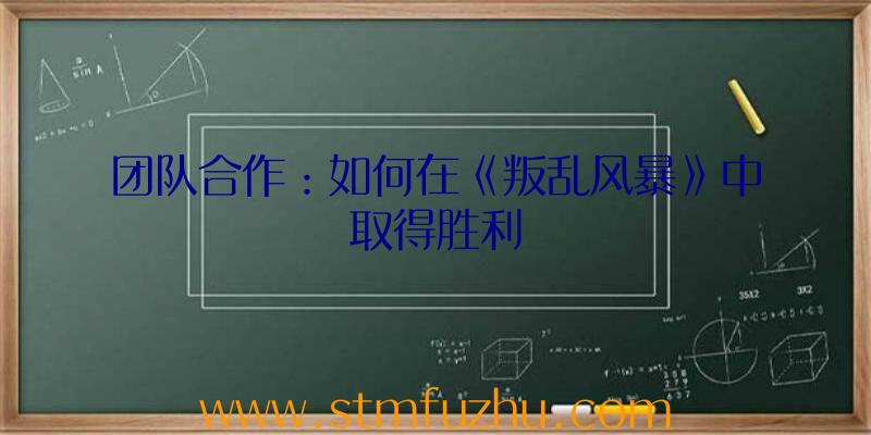 团队合作：如何在《叛乱风暴》中取得胜利