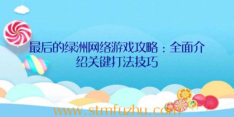 最后的绿洲网络游戏攻略：全面介绍关键打法技巧